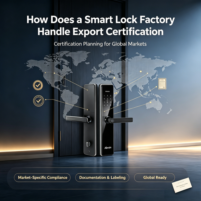 ¿Cómo maneja una fábrica de Smart Lock la certificación de exportación?
